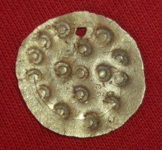 Viking / Nordic Ancient Gold Artifact / Pendant / Amulet Circa 900 Ad - 1474 - photo