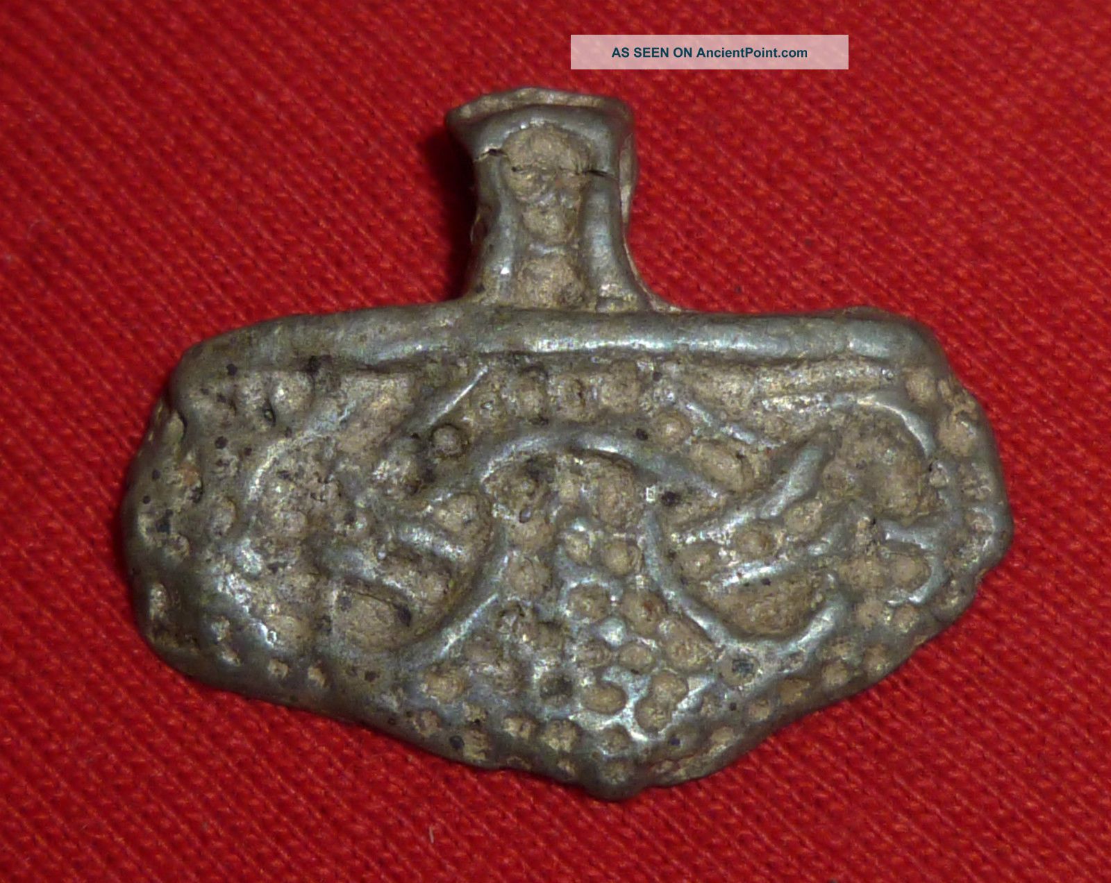 Viking / Nordic Silver Hammer Of God Thor Amulet / Pendant Circa 900 Ad - 1488 - Scandinavian photo
