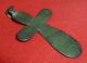 Rare Roman Ancient Bronze Cross - Coiled Amulet / Pendant Circa 200 - 300 Ad - 1447 Other Antiquities photo 2