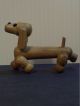 Vintage Zoo Line Mid Century Danish Wood Wiener Dog Dachshund Figurine Mid-Century Modernism photo 2