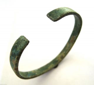C.  800 A.  D Large British Found Viking Ae Bronze Decorative Wrist Torc photo