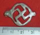 Roman Ancient Silver Amulet / Pendant - Swastika Circa 100 - 200 Ad - 1379 Roman photo 10