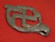 Roman Ancient Silver Amulet / Pendant - Swastika Circa 100 - 200 Ad - 1379 Roman photo 3
