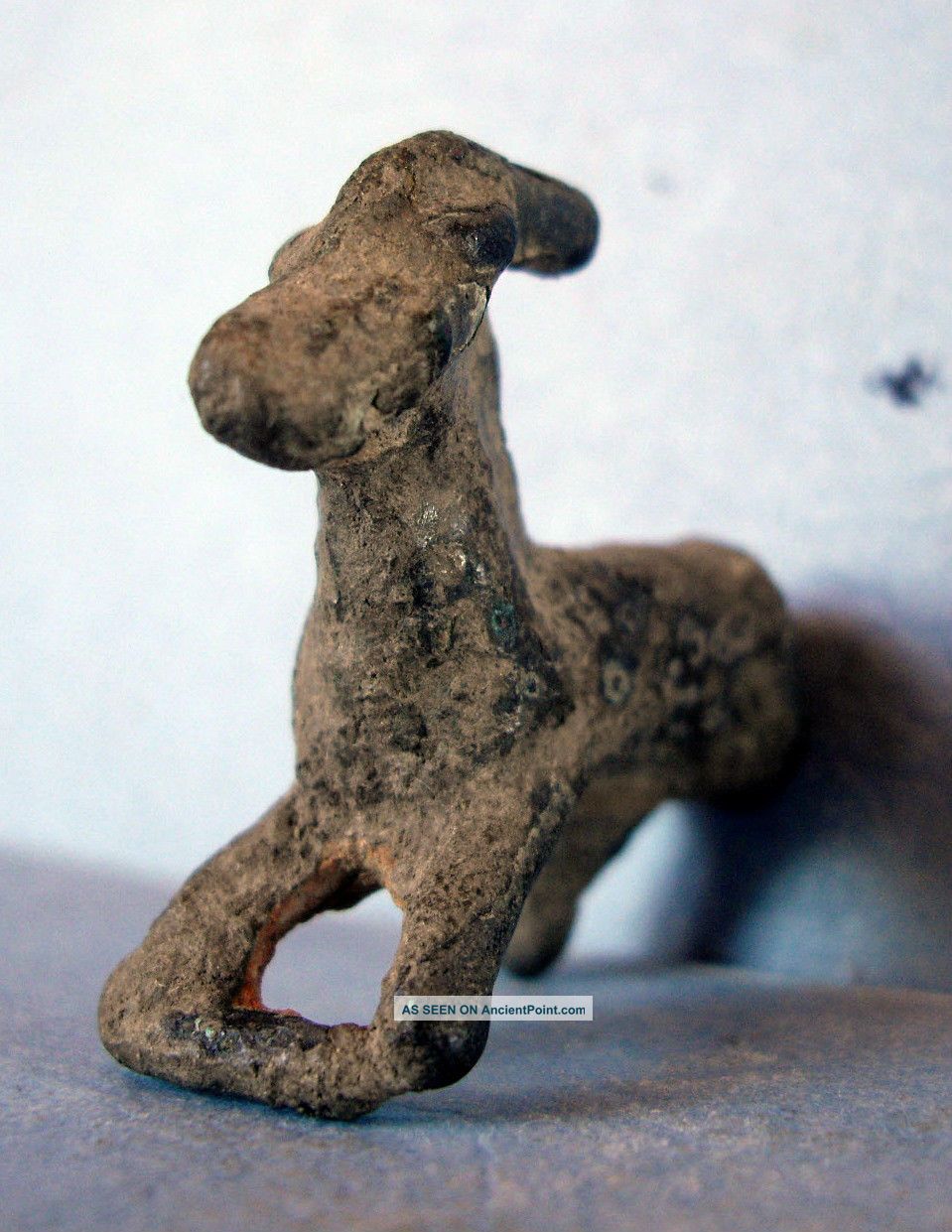 Ancient Celtic Bronze Figure Of A Deer.  (015384) European photo