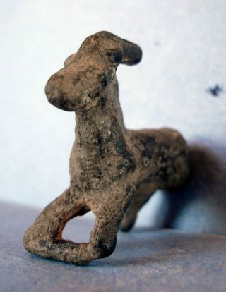 Ancient Celtic Bronze Figure Of A Deer.  (015384) photo