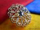 2840 – Simple Elegant Brass Filigree Antique Button With Center Cut Steel Star Buttons photo 3