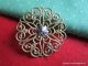 2840 – Simple Elegant Brass Filigree Antique Button With Center Cut Steel Star Buttons photo 4