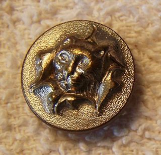 Antique Paris Back Silver Story Picture Button Cats Out Of The Bag T.  W.  &w photo