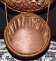 Antique Victorian To 1920s Silk Lined Vintage Woven Sewing Basket & Accessories Baskets & Boxes photo 2