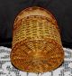 Antique Victorian To 1920s Silk Lined Vintage Woven Sewing Basket & Accessories Baskets & Boxes photo 3