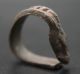 Ancient Viking Period Bronze Beast Ring,  Norse Zoomorphic Head 1000 Ad F, Scandinavian photo 9