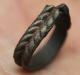 Ancient Viking Period Bronze Beast Ring,  Norse Zoomorphic Head 1000 Ad F, Scandinavian photo 4