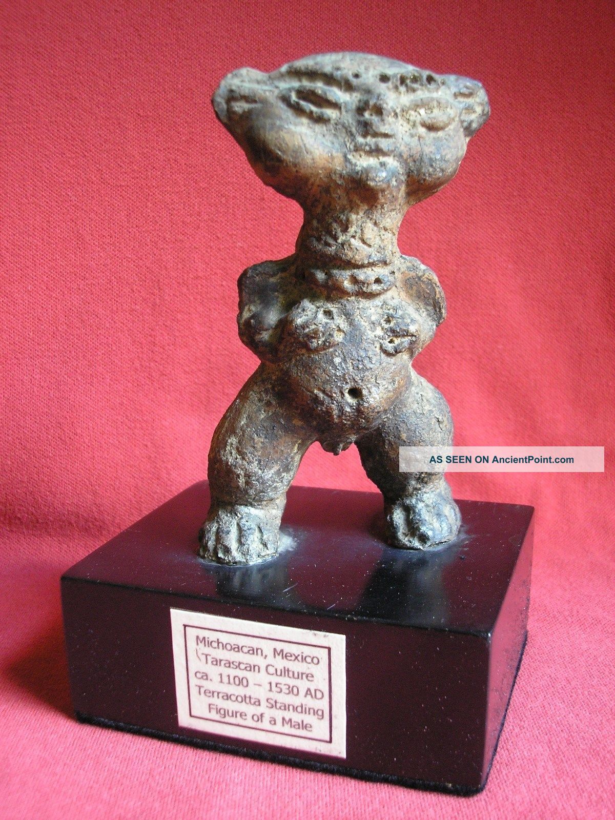 Michoacan/tarascan Standing Male Figure,  Ca.  1100 - 1530 Ad The Americas photo