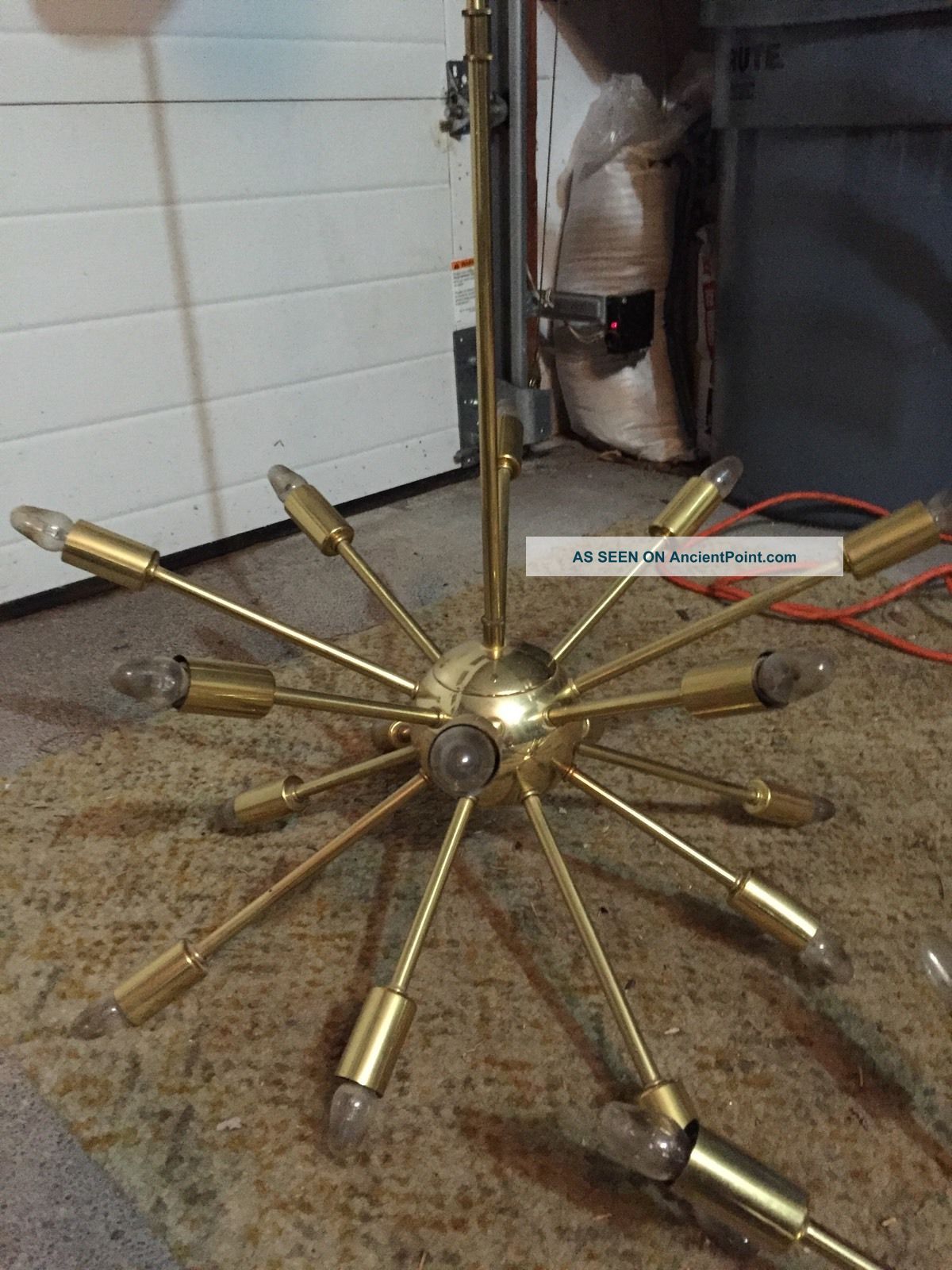 Mid Century Starburst Light Fixture,  Bonus Light Mid-Century Modernism photo