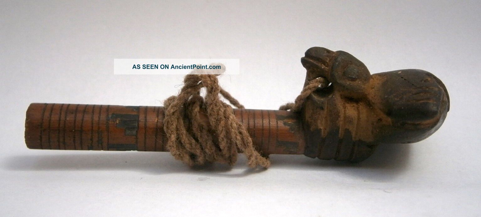 Pre - Columbian Chimú Wood Whistle The Americas photo