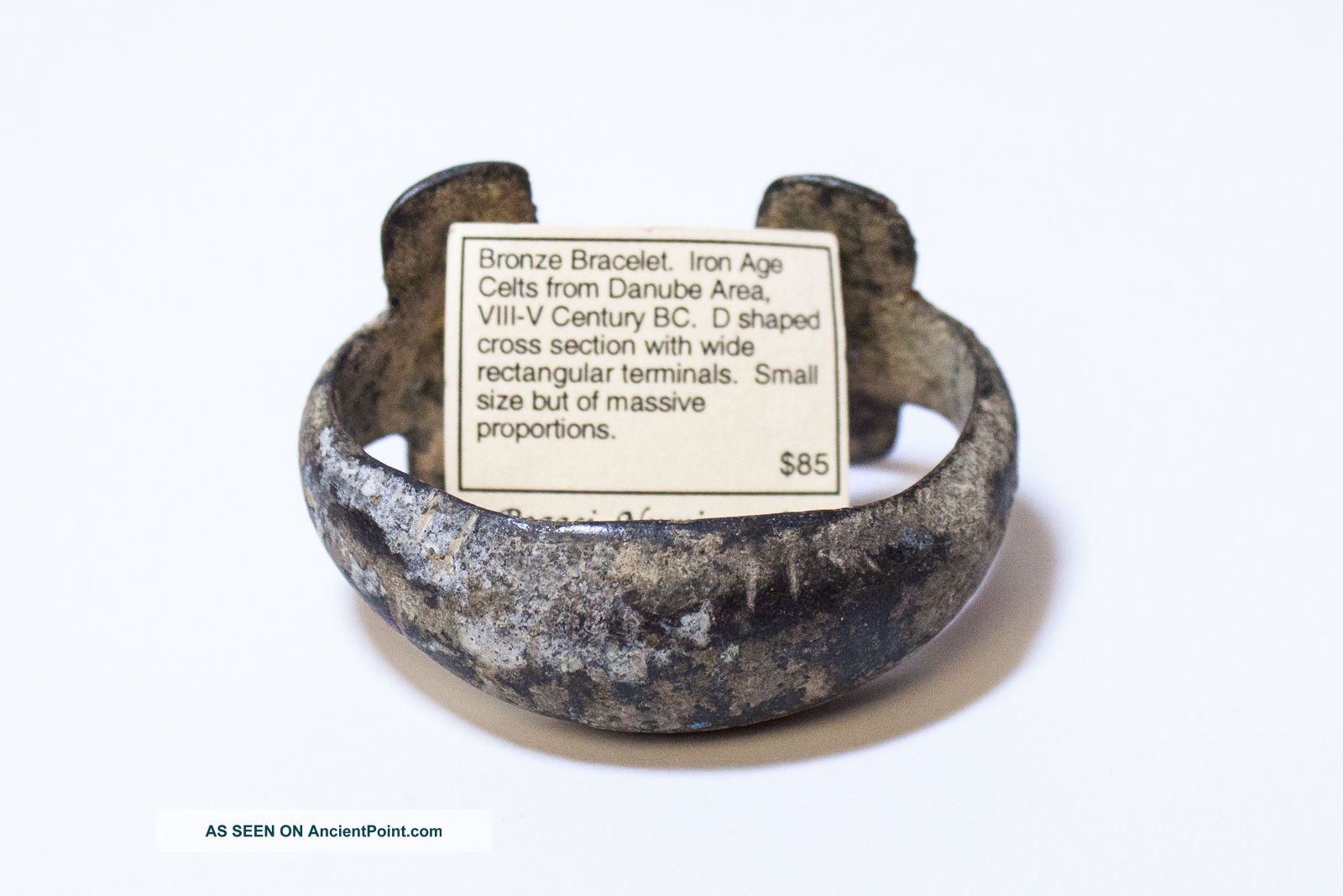 Rare Iron Age Bronze Bracelet 800 Bc - Found On Danube River - Kaye Fredericks Est. Other Antiquities photo