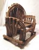 Adirondack Bent Wood Primitive Folk Art Doll Chair 8 