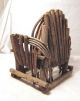 Adirondack Bent Wood Primitive Folk Art Doll Chair 8 