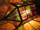 Stained Glass Lamp.  Hand Made.  Arts & Crafts Style ' 50 ' S - ' 60 ' S.  Vermont. Other Antique Home & Hearth photo 1