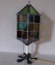 Stained Glass Lamp.  Hand Made.  Arts & Crafts Style ' 50 ' S - ' 60 ' S.  Vermont. Other Antique Home & Hearth photo 6