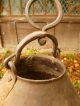 1700 ' S Antique Iron Cooking Pot Colonial Settler Kitchen Kettle Cauldron Bucket Other Antique Home & Hearth photo 4