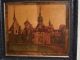 Antique Marquetry Inlaid Wood Landscape Art Signed F E Heynold Other Antique Woodenware photo 2