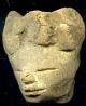 Pre - Columbian 3 Aztec Mazapan Clay Figure Heads,  Ca; 700 - 1200 Ad The Americas photo 1