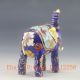 China Cloisonne Flowers Statue Elephants Other Antique Chinese Statues photo 2