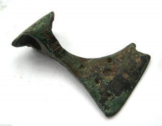 Circa.  800 A.  D Large British Found Viking Period Bronze Battle Axe Amulet Pendant photo