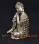 Oriental Vintage Tibetan Silver Hand - Carved Statue W Buddha Other Chinese Antiques photo 1