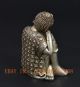 Oriental Vintage Tibetan Silver Hand - Carved Statue W Buddha Other Chinese Antiques photo 2