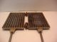 Antique Waffle Iron French Belgian Gallette 3 Hearth Ware photo 1