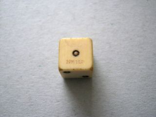Georgian Named Maker Neild George 3rd Spot Die Dice Duty Stamped To 6 Spot 1780 photo