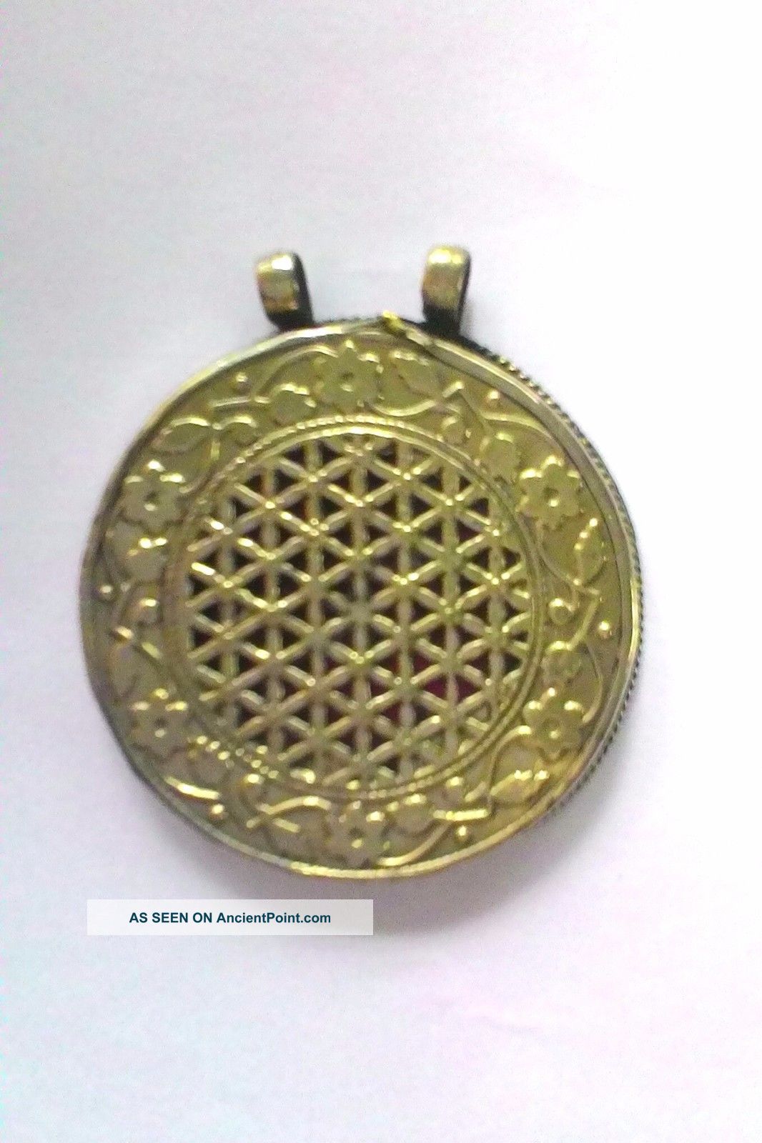 Antique Spiritual Vintage Islamic Metal Charm Amulet Occult God Ancient Pendant Islamic photo