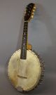 Antique Fairbanks Vega Style L 8 String Banjolin Mandolin Banjo Whyte Laydie Nr String photo 8