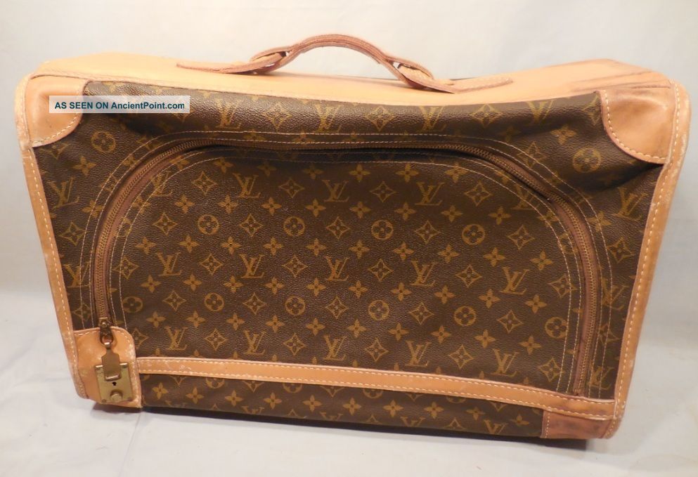 Vintage 1970 ' S Authentic French Co Louis Vuitton Suitcase 20 1/2 