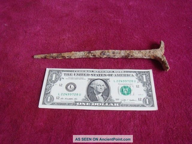Ancient Roman Iron Stake Legionary Field Tent 1st - 3rd Century Ad Roman photo