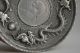China Vintage Collect Tibet Silver Double Dragon Inlay C0in Exquisite Plate Plates photo 2