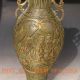 Chinese Bronze Gilt Hand Craved Beauty Vase W Ming Dynasty Mark Vases photo 2