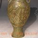 Chinese Bronze Gilt Hand Craved Beauty Vase W Ming Dynasty Mark Vases photo 3