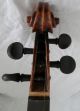 Handsome Violin & Bow With Case/ Solid Back All Antique/ No Labels/ Look String photo 1
