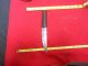 Antique African Handmade Dagger Knife Leather Handle Sheath 10 In L Knife Other African Antiques photo 8