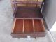 Rare Early 1900 ' S 4 Drawer Thread Sewing Cabinet W/ Crystal Knobs & Handle Spool Primitives photo 7