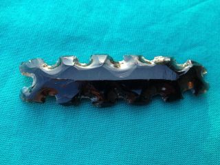 Rare Obsidian Mayan Eccentric Made From Core Blade Micro Knife Centipede photo