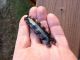 Rare Obsidian Mayan Eccentric Made From Core Blade Micro Knife Centipede The Americas photo 1