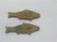 China Collect Rare Old Dynasty Palace Bronze Two Fish Statues Coin Other Antique Chinese Statues photo 2