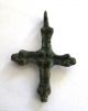 Circa.  1100 A.  D English Early Medieval Period Ae Bronze Cross Pendant British photo 4