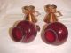 Gunnar Ander Ystad Metall Modern Copper Red Glass Candlesticks Midcentury Design Mid-Century Modernism photo 5