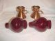 Gunnar Ander Ystad Metall Modern Copper Red Glass Candlesticks Midcentury Design Mid-Century Modernism photo 6