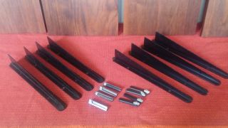 George Nelson Omni Wall Unit 4 Walnut Shelves & Brackets Css Herman Miller Era photo